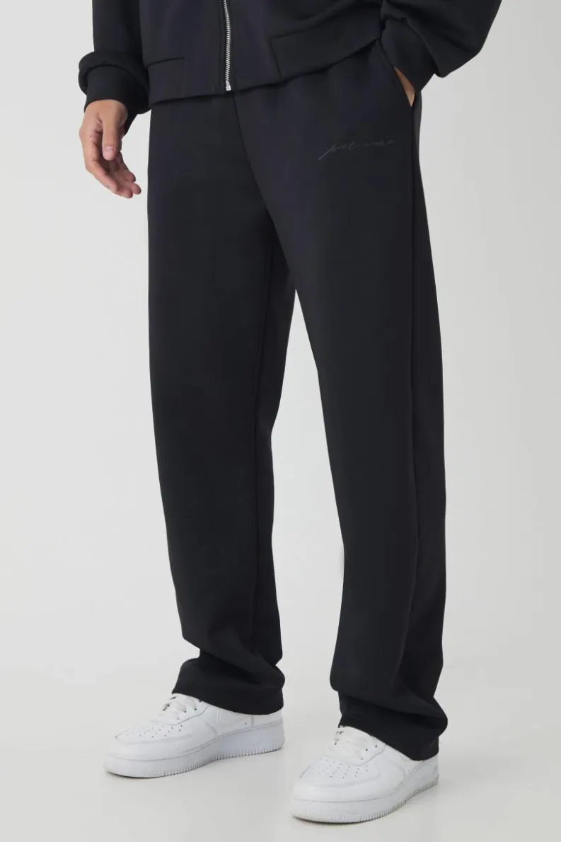 Cheap boohooMAN Relaxed Scuba Jogger black