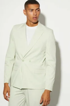 Sale boohooMAN Relaxed Suit Jacket light green