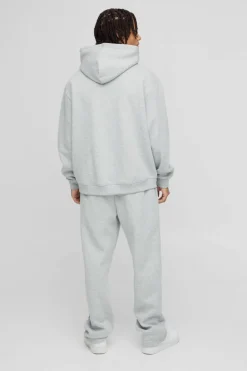 Cheap boohooMAN Relaxed Worldwide Joggers grey marl