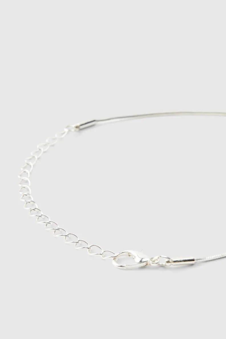 Cheap boohooMAN Cross Pendant Necklace silver