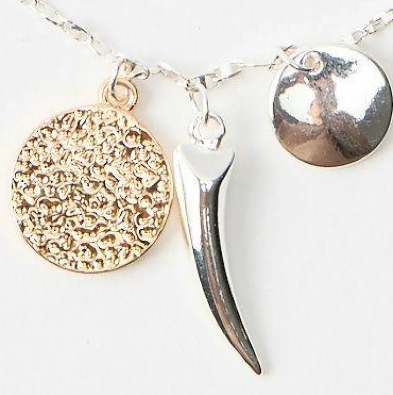 Cheap boohooMAN Necklace With Charms silver