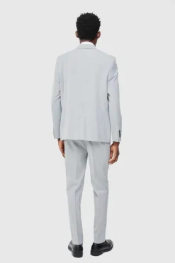 Cheap boohooMAN Single Breasted Straight Fit Suit Jacket grey