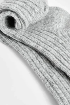 Discount boohoo Single Grey Knitted Thick Ribbed Sock charcoal