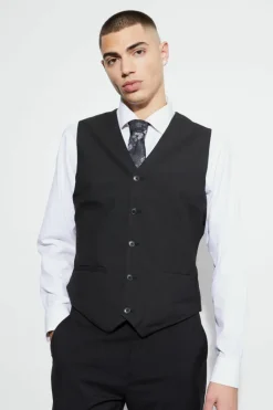Online boohoo Skinny Fit Core Suit black