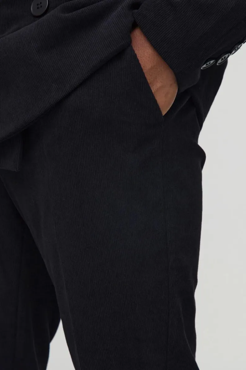 New boohoo Skinny Fit Double Breasted Corduroy Blazer & Trouser Suit black