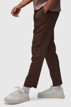 Hot boohoo Skinny Fit Pleated Blazer & Trouser Suit brown
