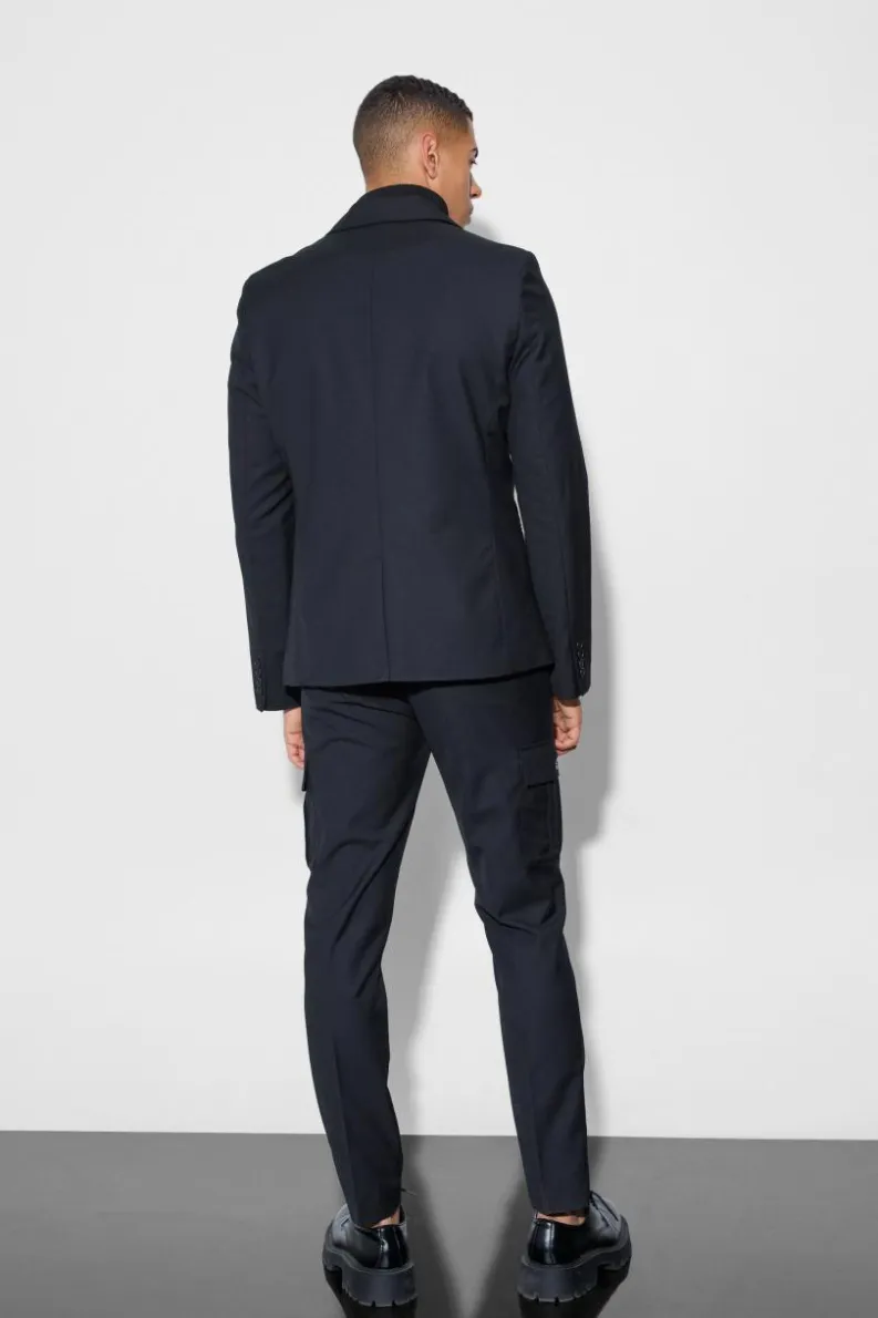 Cheap boohoo Skinny Fit Suit black