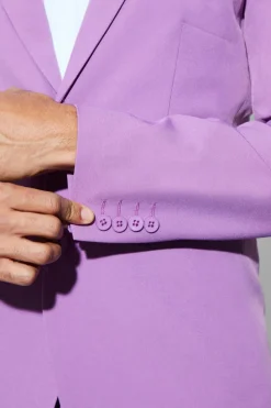 Discount boohoo Skinny Fit Suit purple