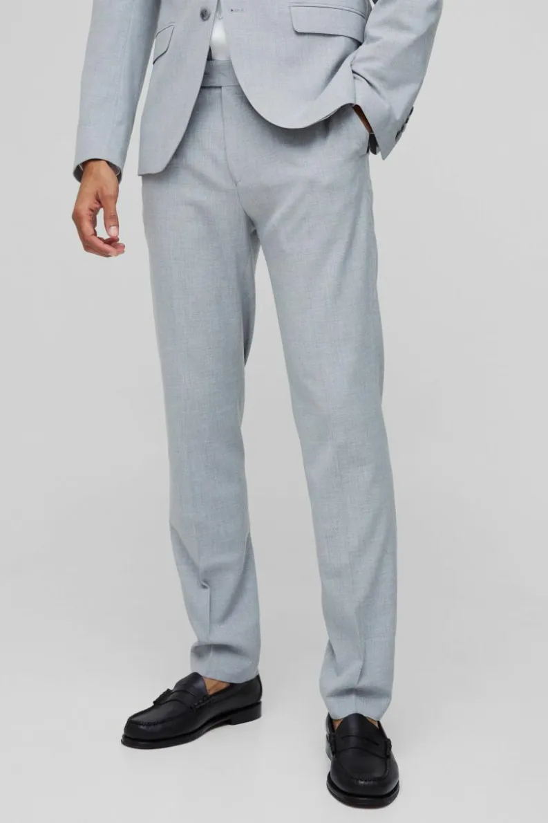 Clearance boohooMAN Skinny Suit Trousers grey