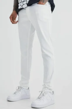 Clearance boohooMAN Skinny Stretch Jean white