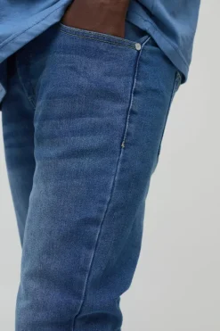 Best boohooMAN Skinny Stretch Jean mid blue