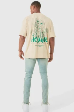 Best boohooMAN Skinny Stretch Ripped Carpenter Jeans In antique blue