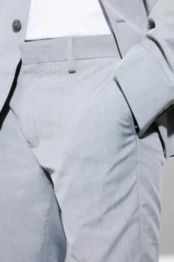 Cheap boohooMAN Skinny Suit Trousers grey