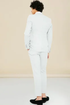 Cheap boohoo Skinny Textured Suit grey