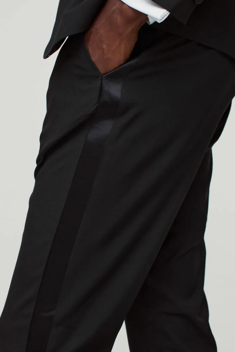 Outlet boohoo Skinny Tuxedo Three Piece Suit black