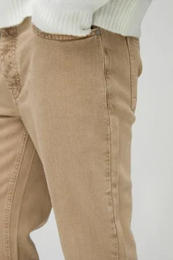 Best Sale boohooMAN Slim Flared Stacked Washed Jeans light brown