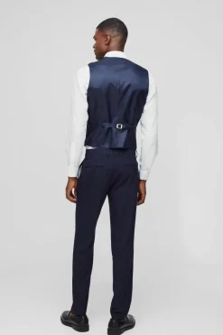Sale boohoo Slim Single Breasted Suit navy