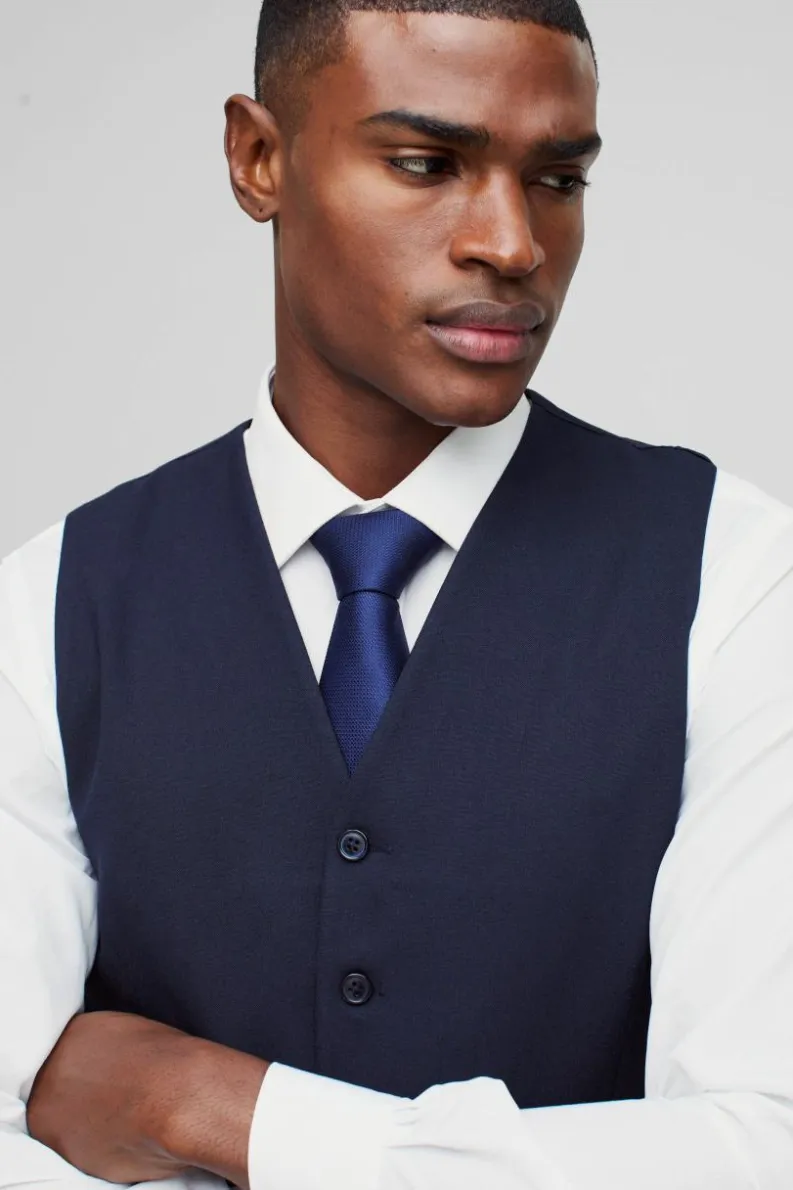 Sale boohoo Slim Single Breasted Suit navy