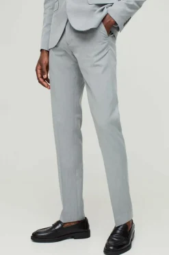Best boohooMAN Slim Suit Trousers grey
