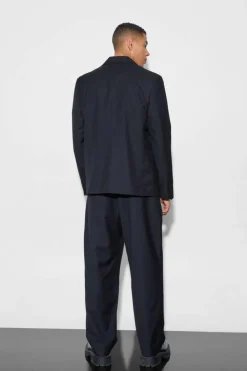 Flash Sale boohooMAN Split Hem Oversized Suit Jacket black