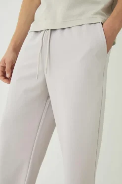 Best boohooMAN Straight Leg Jersey Twill Jogger grey marl