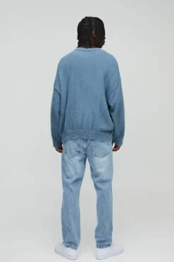 Clearance boohooMAN Straight Rigid Jean light blue