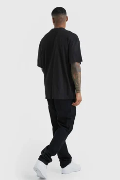 Clearance boohooMAN Straight Rigid Jean true black