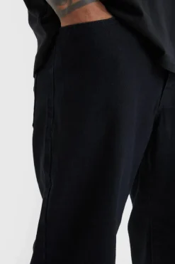Clearance boohooMAN Straight Rigid Jean true black