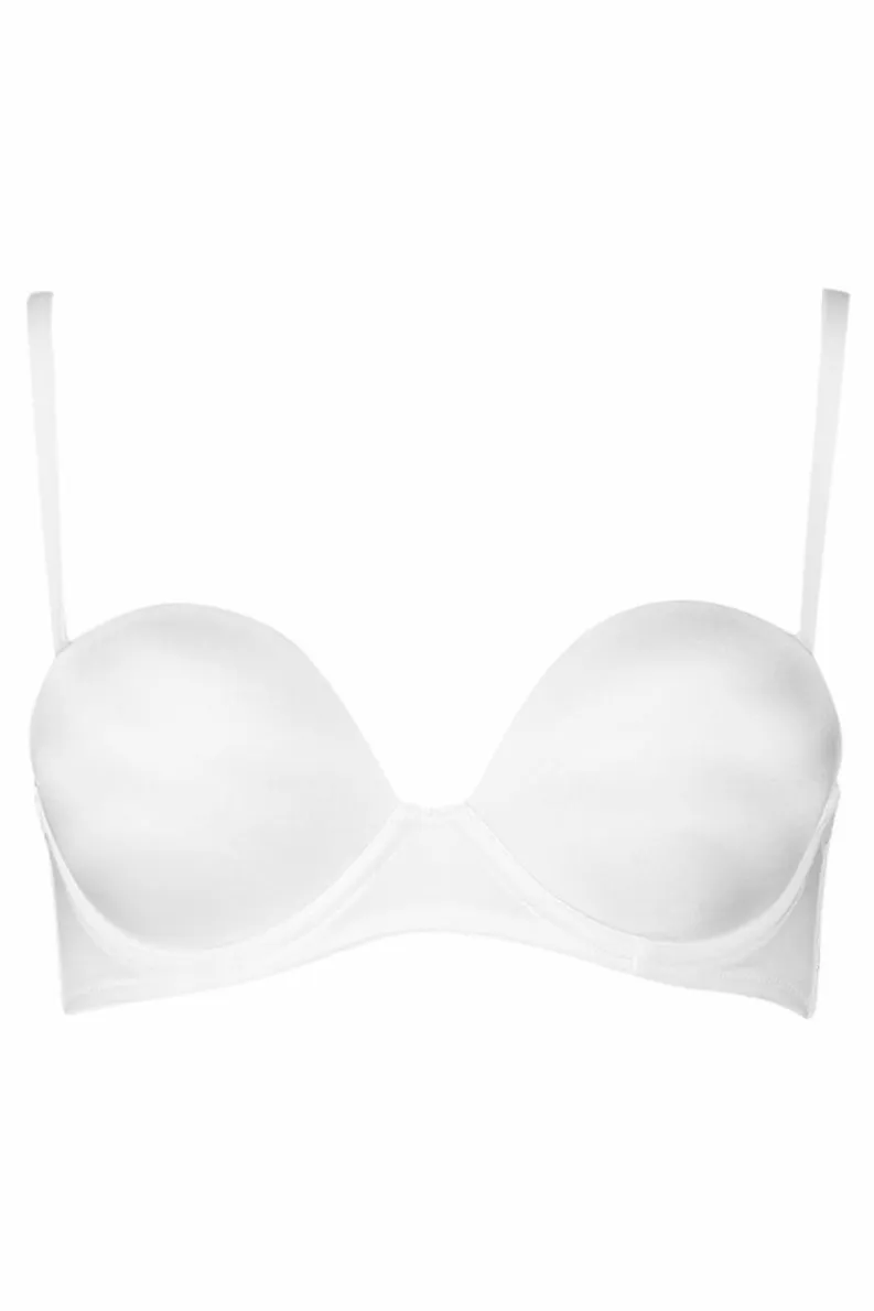 Clearance boohoo Strapless Super Push Up Bra white