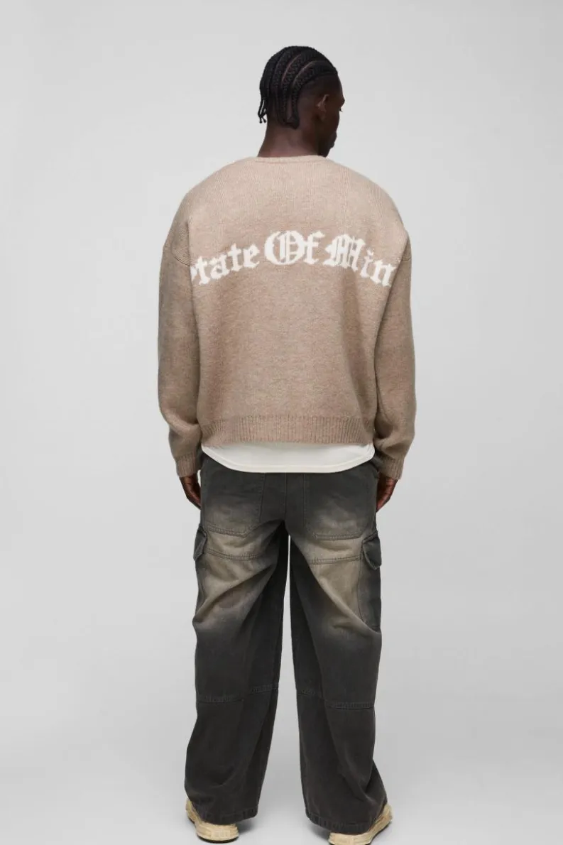 Online boohooMAN Super Baggy Rigid Cargo Denim Jeans grey