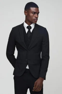 Best Sale boohoo Super Skinny Single Breasted Suit black