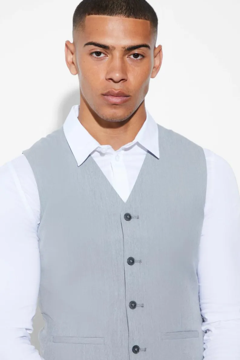 Cheap boohoo Super Skinny Core Suit grey