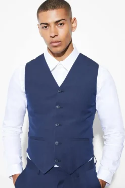 Discount boohoo Super Skinny Core Suit navy