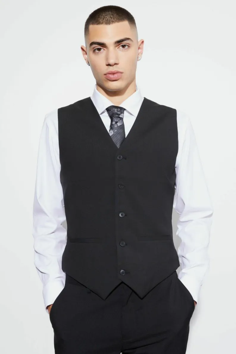 Sale boohoo Super Skinny Fit Core Suit black