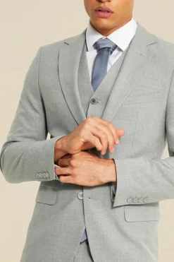 Outlet boohoo Super Skinny Single Breasted Suit grey