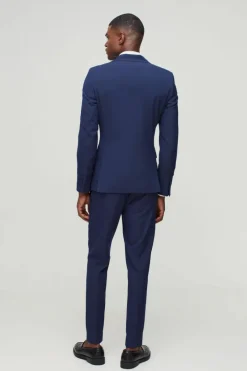 Fashion boohooMAN Super Skinny Suit Trousers navy