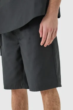 Shop boohooMAN Tailored Shorts black