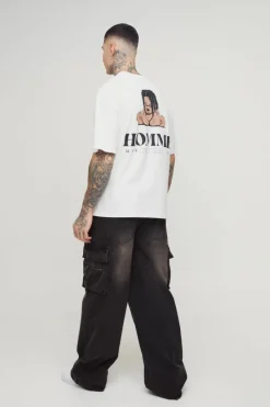 Cheap boohooMAN Tall Baggy Rigid Cargo Jeans brown
