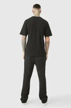 Fashion boohooMAN Tall Basic Crew Neck T-shirt black
