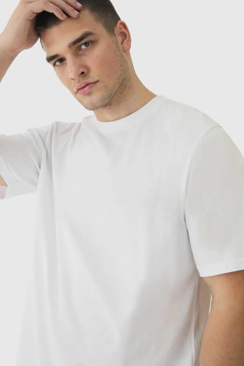 Best Sale boohooMAN Tall Basic Crew Neck T-shirt white