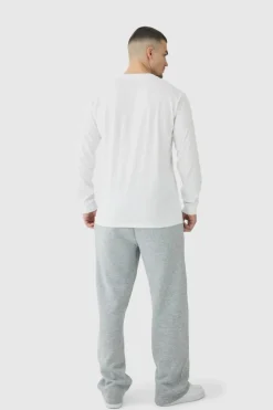 Sale boohooMAN Tall Basic Straight Fit Jogger grey marl