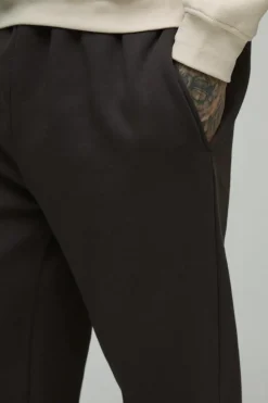 Flash Sale boohooMAN Tall 330GSM Basic Straight Fit Jogger chocolate
