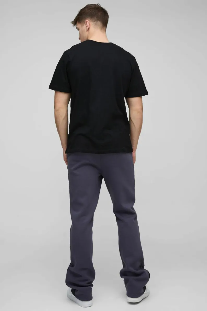Cheap boohooMAN Tall Limited Slim Flare Cargo Gusset Jogger purple