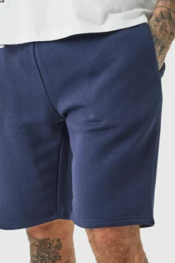 Sale boohooMAN Tall Loose Fit Jersey Short navy
