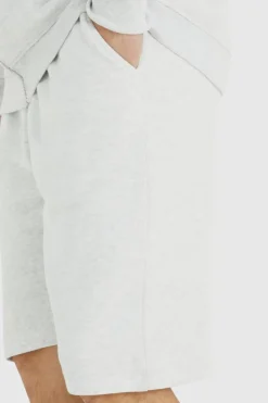 Shop boohooMAN Tall Loose Fit Short grey marl