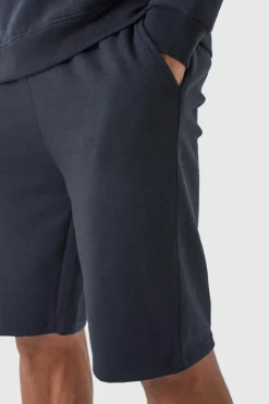 Cheap boohooMAN Tall Loose Fit Short black