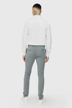 Store boohooMAN Tall Poplin Shirt In white