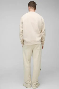 Cheap boohooMAN Tall Raglan Sweater stone