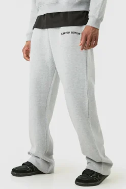 Fashion boohooMAN Tall Relaxed Fit Limited Jogger grey marl