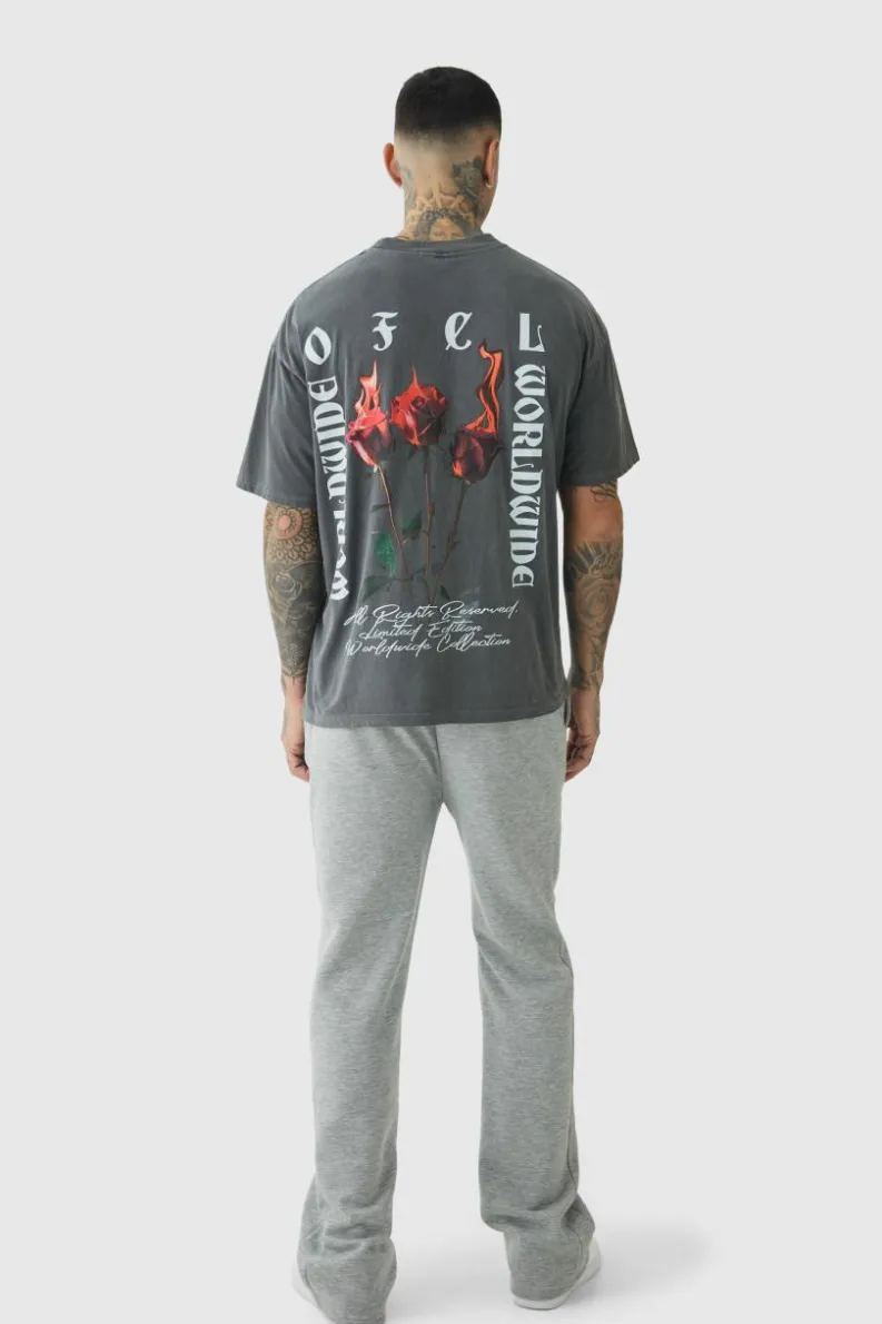 Flash Sale boohooMAN Tall Relaxed Gusset Jogger grey marl